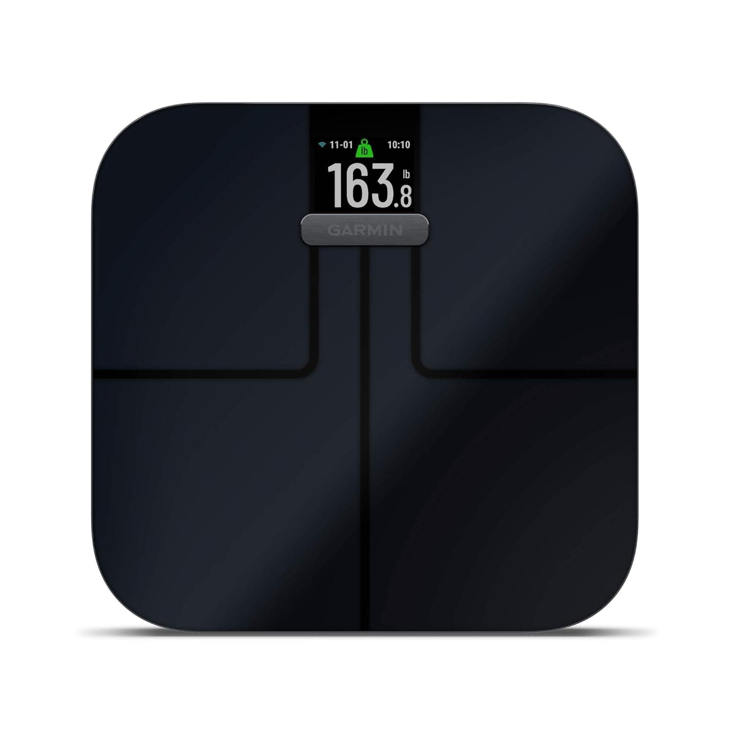 Index S2 Smart Scale - Black | Highly Accurate Premium BMI Weighing Scale | Digital Weighing Scale with LED Display for Fitness Tracking
