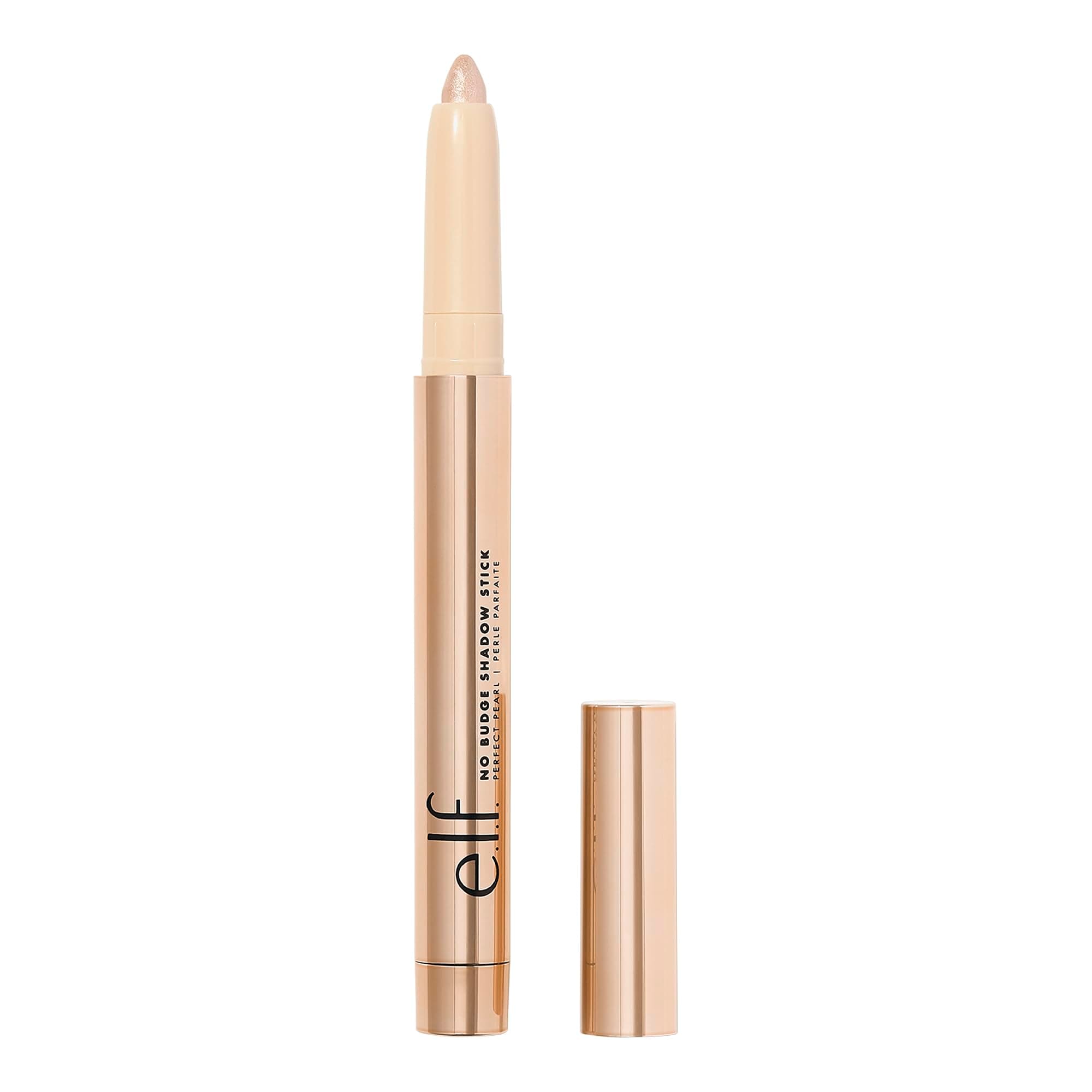 e.l.f. No Budge Shadow Stick, Long-Lasting Cream Eyeshadow Stick For High-Pig...