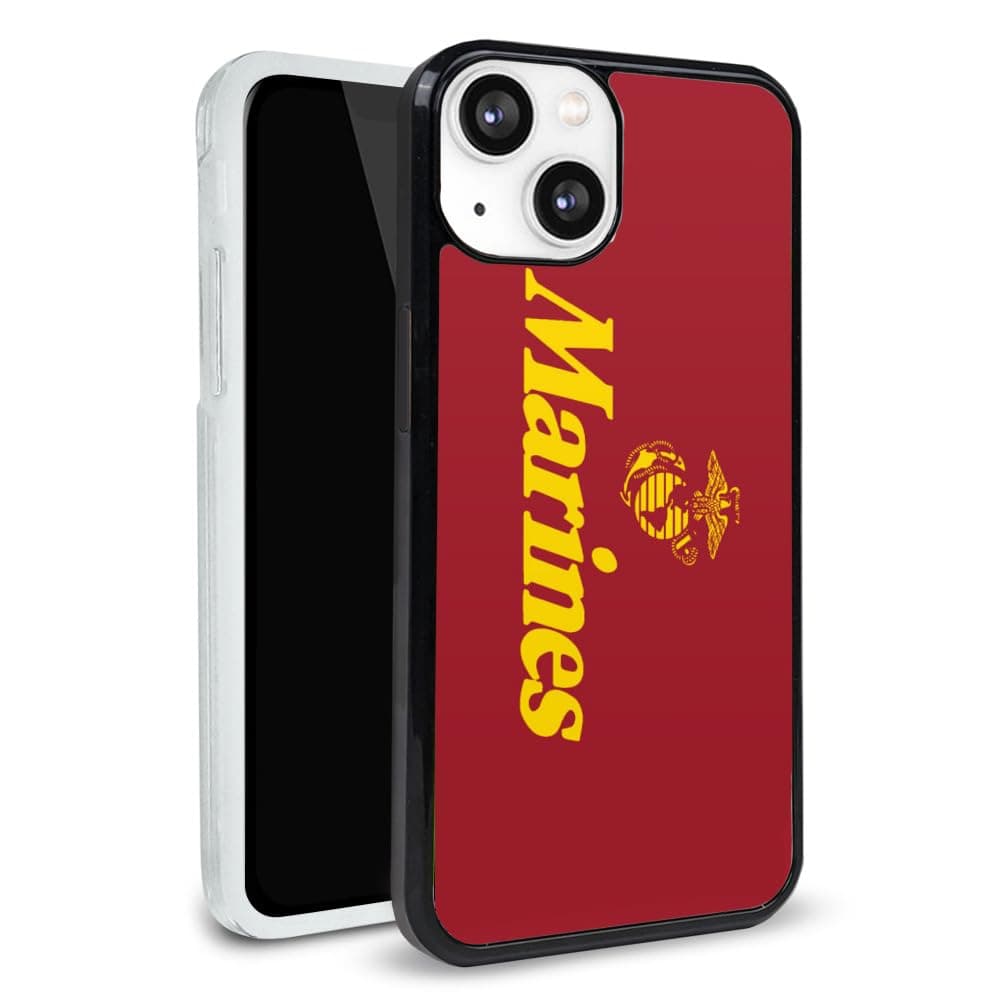 Marines USMC Protective Slim Fit Plastic Bumper Case Fits Apple iPhone 13