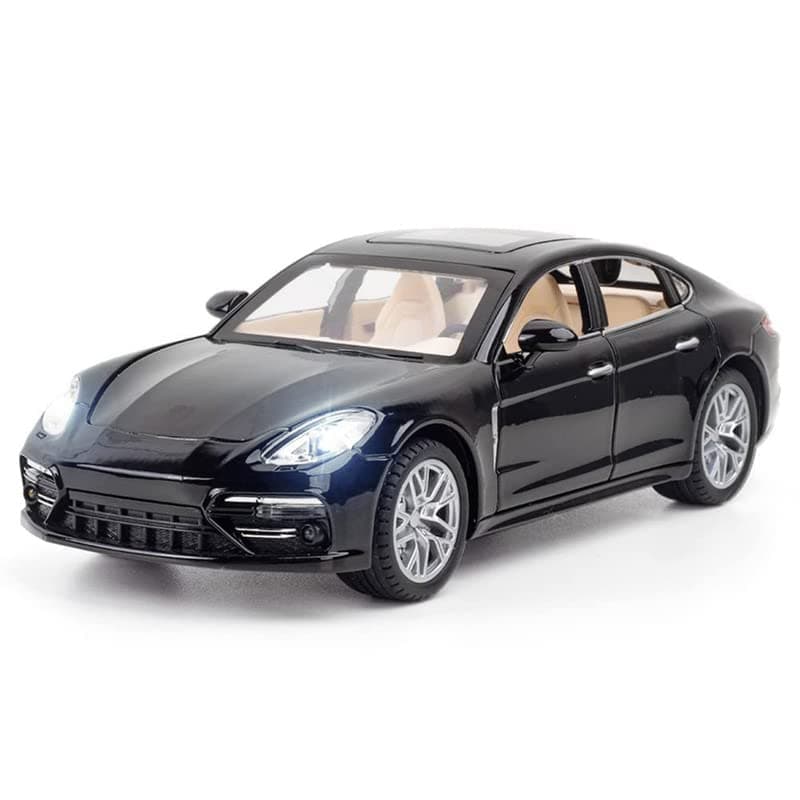 Om Store Watch Alloy Metal Pull Back Die-cast Car 1:24 Poreches Panamera Diecast Metal Pullback Toy car with Openable Doors & Light, Music Boys Toys for Kids,Birthday Gift Christmas Gift, OMW_110