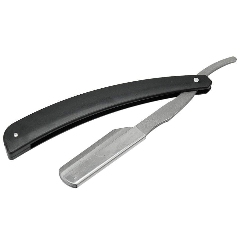 KIKANI Enterprise Classic Professional Barber's Design Plastic Handle Razor,Easy to Use Folding Razor (Send Random Colour)