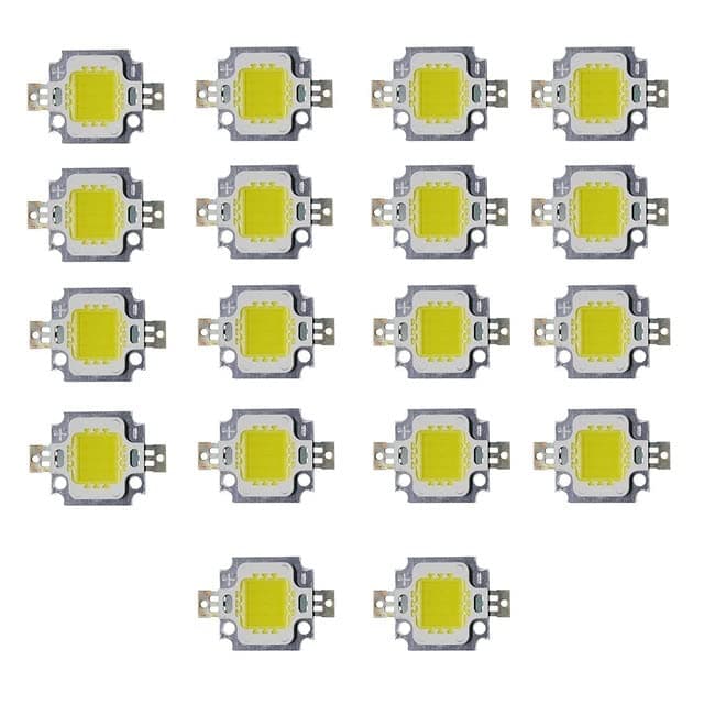 TECHDELIVERS 12V DC LED B22D Light SMD Bead Chip 10W Circuit On Board (COB) High Power Bright (Cool White Color, 18 Pieces)