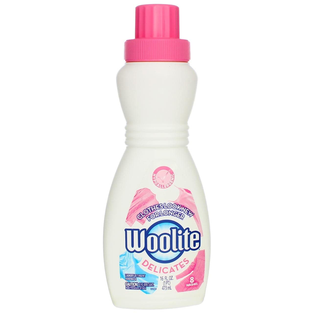 Woolite Delicates Hypoallergenic Liquid Laundry Detergent, 16 fl oz Bottle, Hand & Machine Wash (Pack of 7)