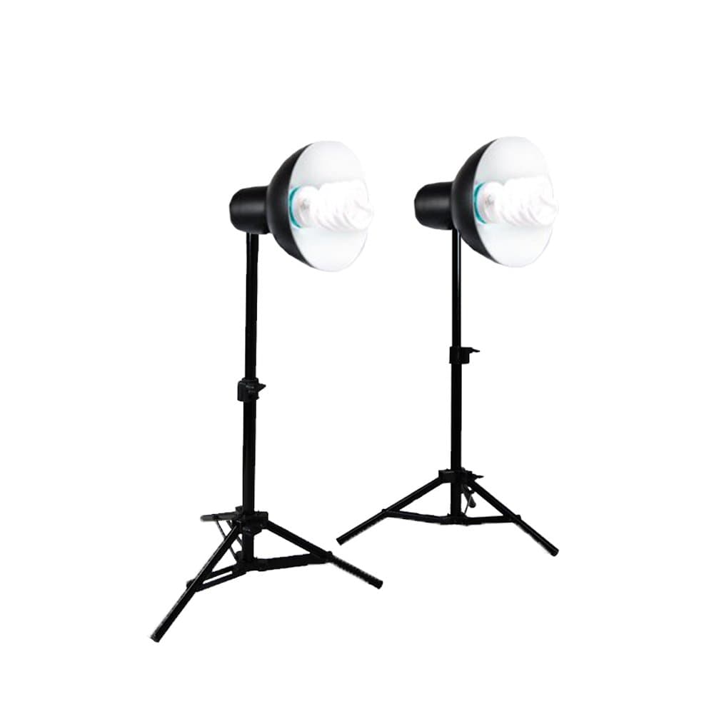 LoadStone Studio Photography Lighting Kit Photographic Continuous Output Lighting, Black, White, Silver, Gold (V-PL1105)