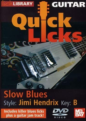 Quick Licks - Jimi Hendrix Slow Blues DVD For Guitar