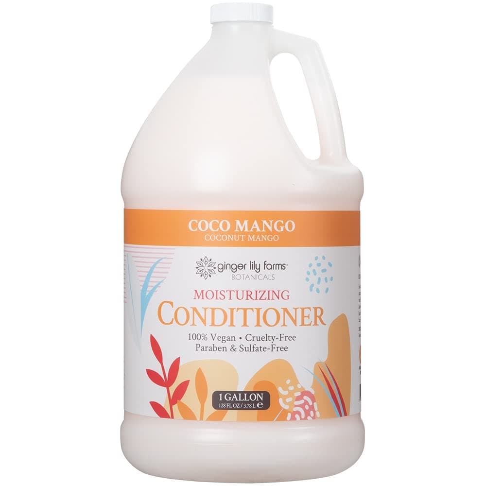 - Botanicals Moisturizing Conditioner for All Hair Types, Coco Mango, 100% Vegan & Cruelty-Free, Coconut Mango Scent, 1 Gallon Refill