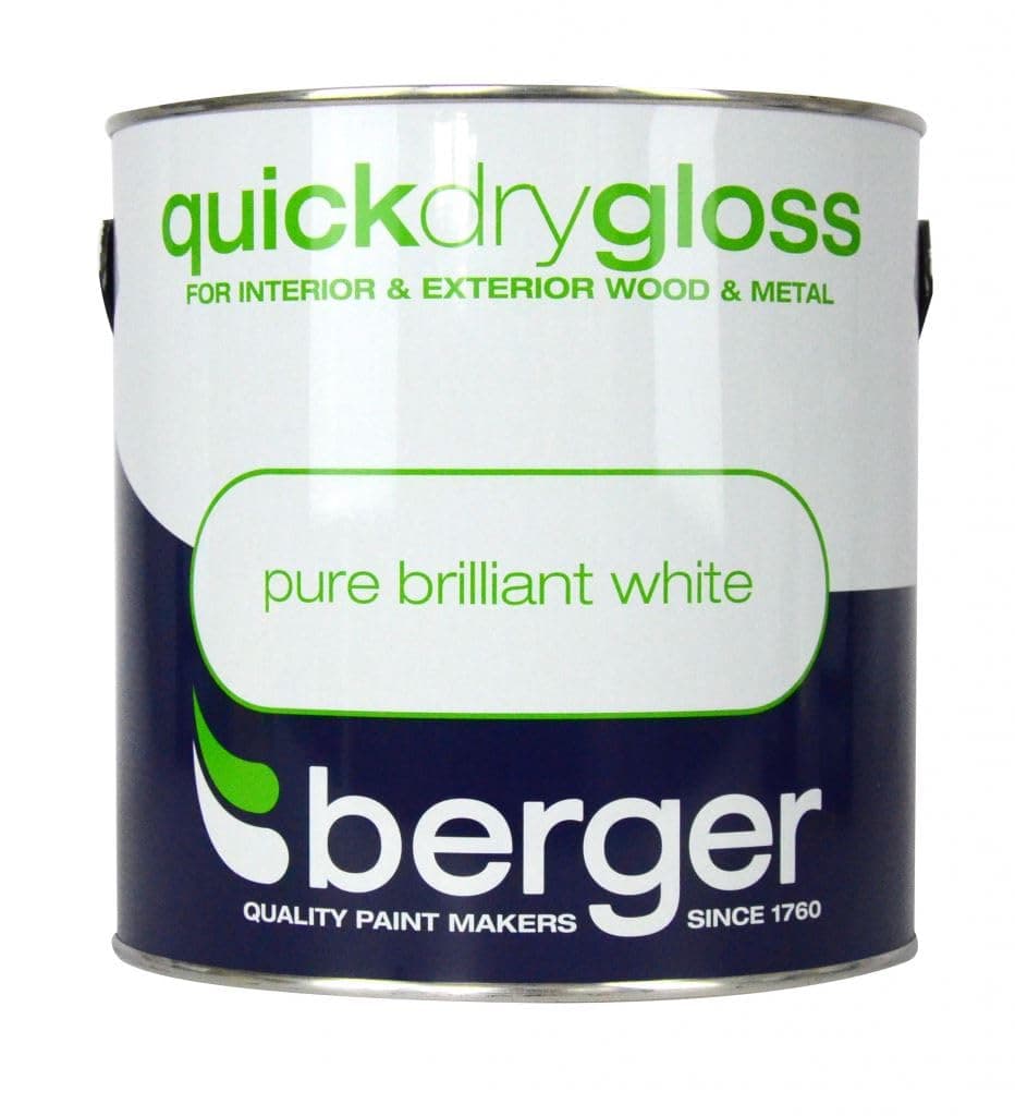 Berger Quick Dry Gloss 2.5L Brilliant White