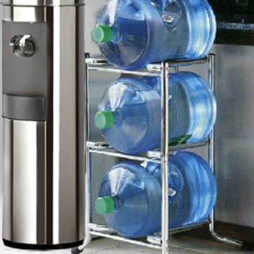 Chrome Water Bottle Caddy Rack