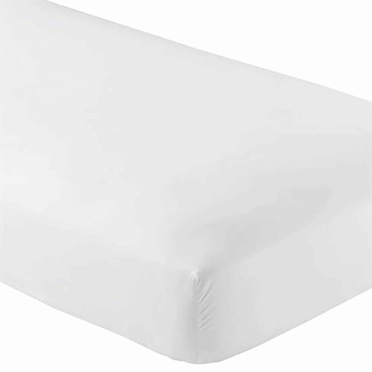 Full White Deep Pocket Fitted Sheet Only - Soft & Comfy 100% Cotton- Hypoallergenic -by Destiny Crescent Bedding (Full, White)