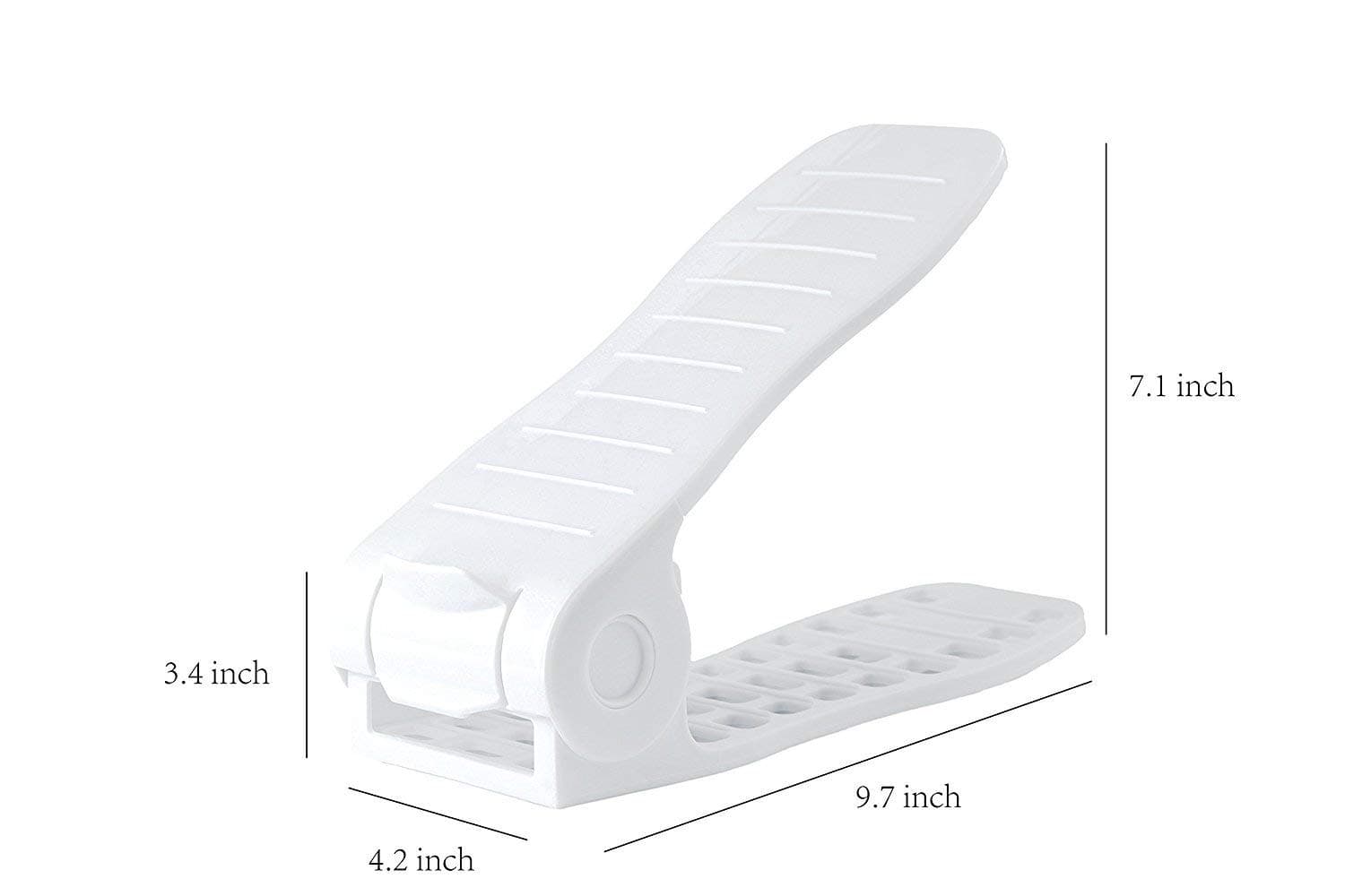 EONmerch - Shoe Slots (8 pack) , Adjustable Storage Rack Holder closet Organizer Space Saver