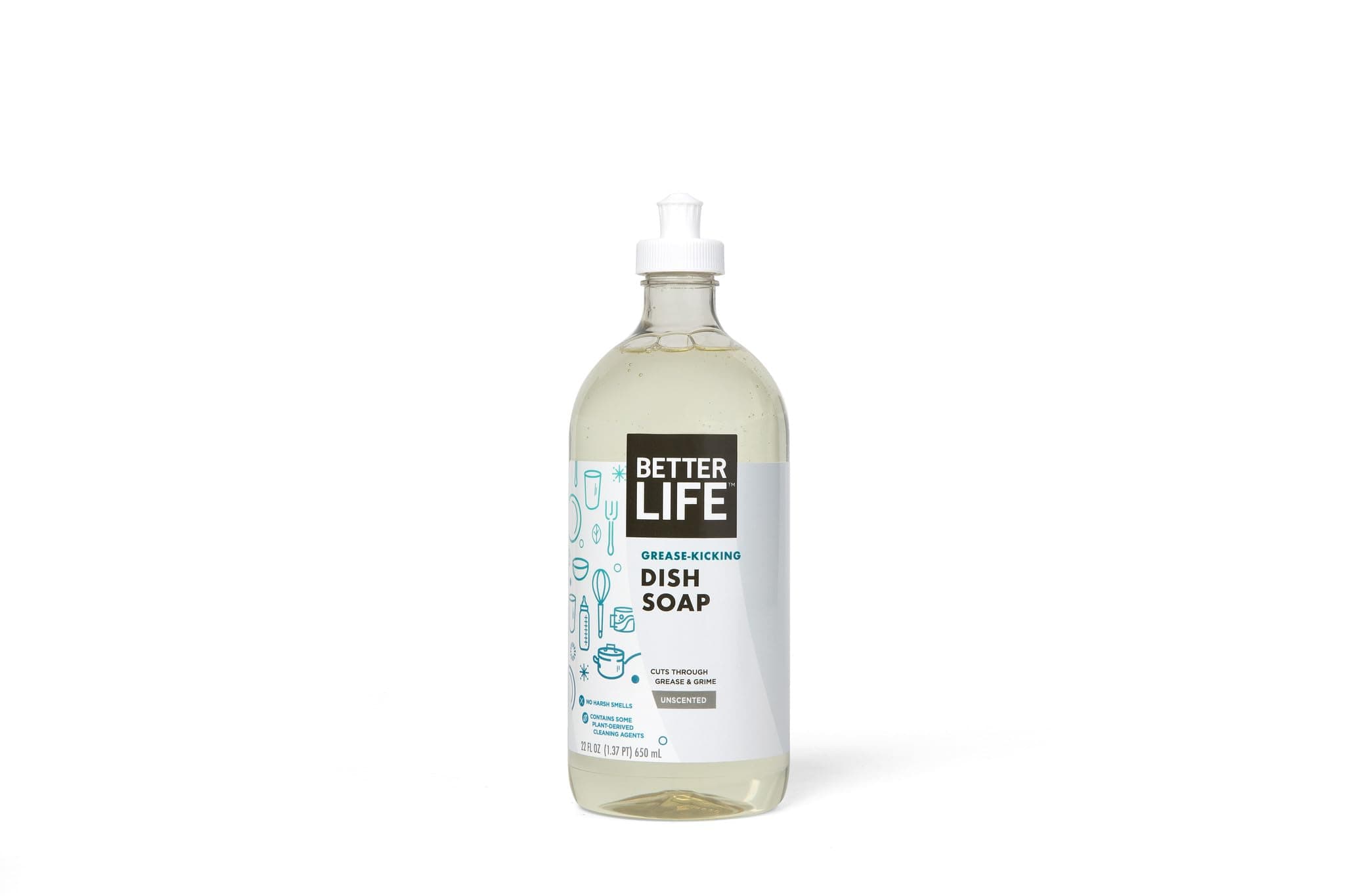 Better Life Dish Soap, Unscented, 22 Fl Oz