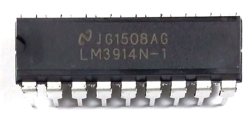 LM3914N-1 LM3914 Dot Bar-Graph Display Driver w/Regulated & programmable LED Current Drive eliminating ext resistors DIP-18 Breadboard-Friendly (Pack of 10)