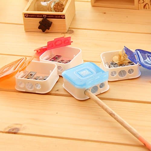 3 holes square pencil sharpener student stationery for Make Up Eyeliner pen Office&School Supplies