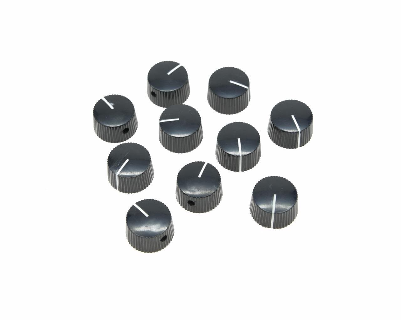Dopro 10pcs Black Vintage Barrel Guitar Amplifier Knob Round Knobs with Set Screw
