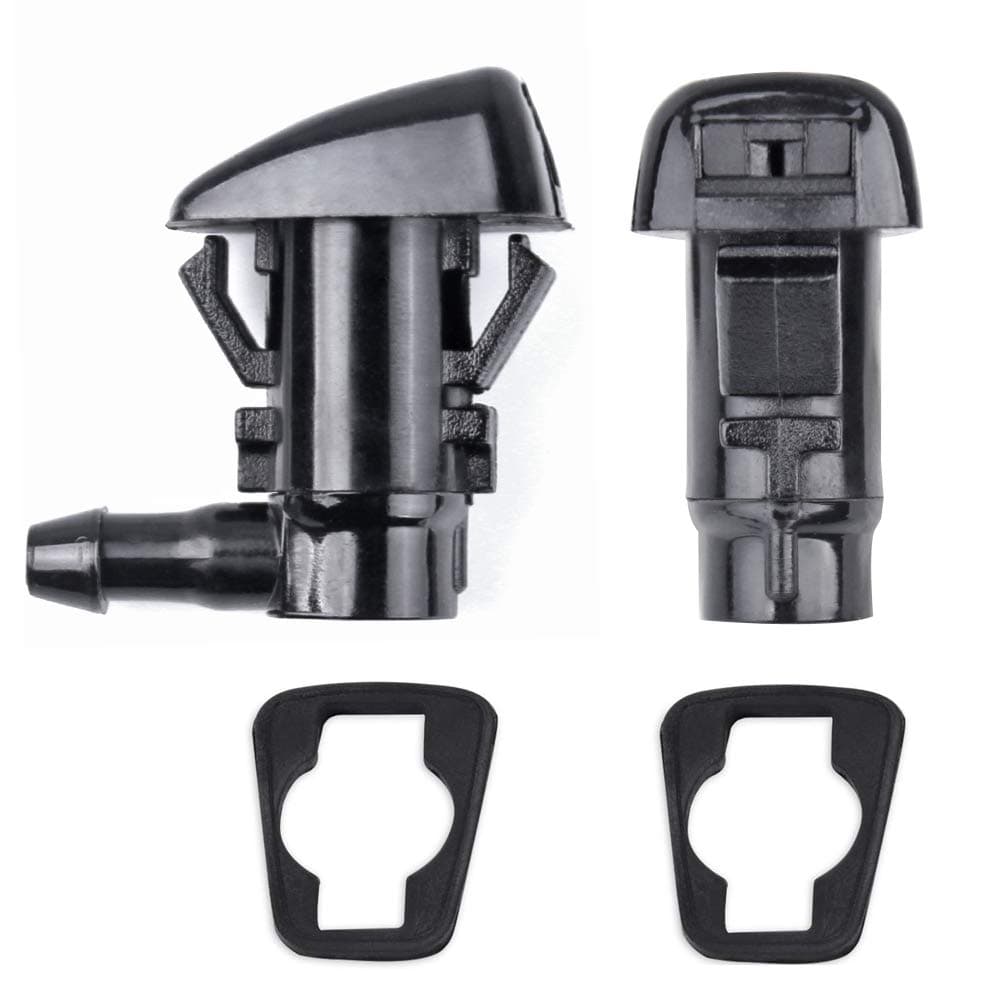 Xislet 2 Pack Windshield Washer Nozzle Sprayers Kits Replacement for 2005-2016 Jeep Grand Cherokee 55079049AA 2005-2010 Pontiac G6 2005-2013 Chevy Malibu Chrysler Windshield Nozzle 55372143AB, 4