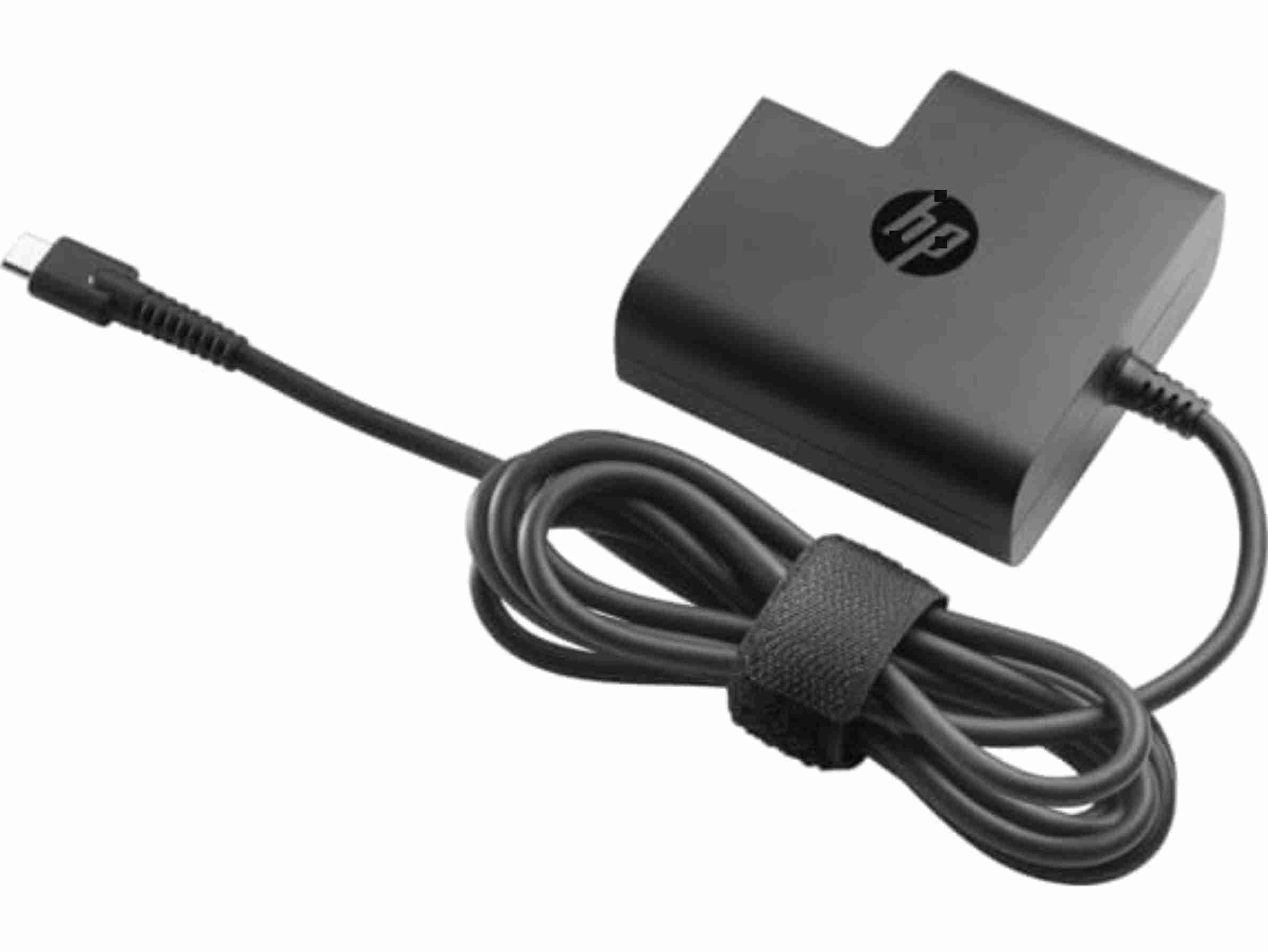Maxelon Hp Usb-C 65W Usb Type C Travel Power Adapter For Tablets, Laptops (Black)