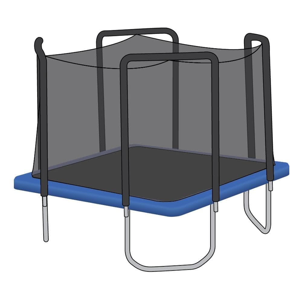 SKYBOUND 13' x 13' Enclosure Trampoline Net Using 4 Arches