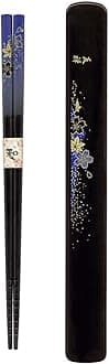 Tanaka Hashiten Chopsticks with Box, Dark Blue, 22.5cm