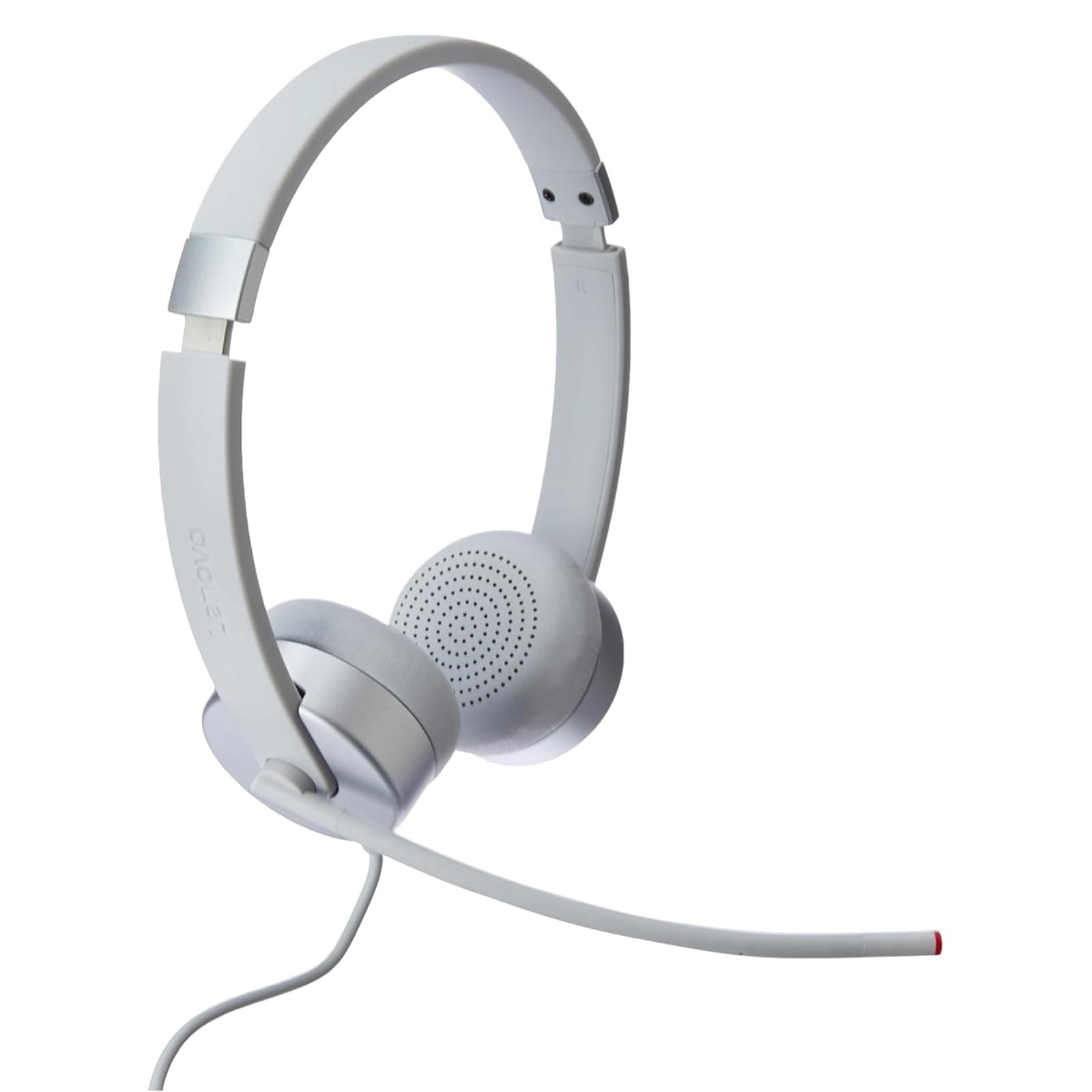 100 Stereo Analog Headset, 3.5mm, 180° Boom Microphone, Memory-Foam Earcups, GXD1B60597, Cloud Grey