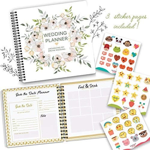 The Perfect Wedding Planner & Organizer with Stickers - A Complete 80-Pages Hardcover Checklist Planner to Guide You on Panning Your Dream Wedding - Book and Organizer for The Bride
