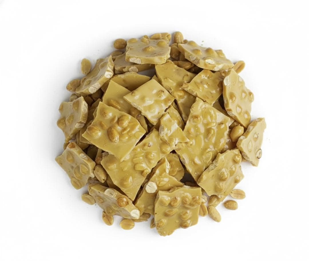 Old Fashioned Home Made Style Traditional Peanut Brittle, Bulk Candy (2 Pound)