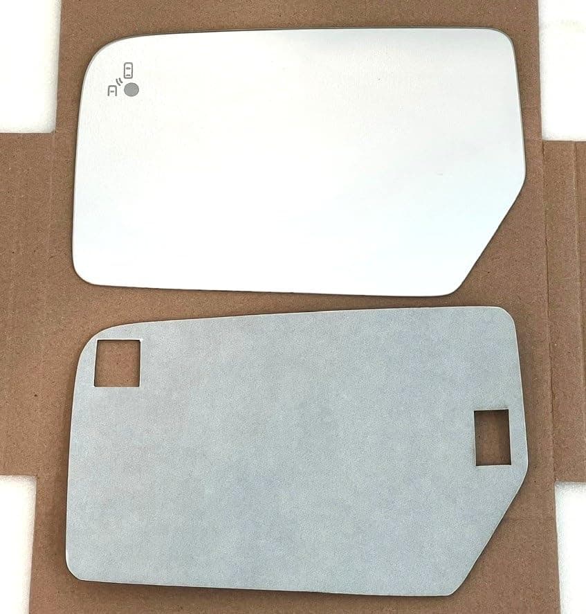 New Replacement Blind Spot Mirror Glass with Full Size Adhesive for 2015-2017 Lincoln Navigator Ford Expedition Driver Side View Left LH