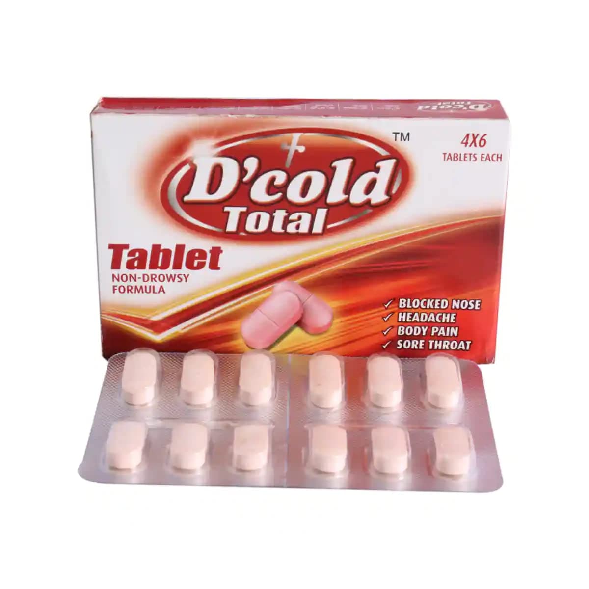 D'Cold Total - Strip of 24 Tablets