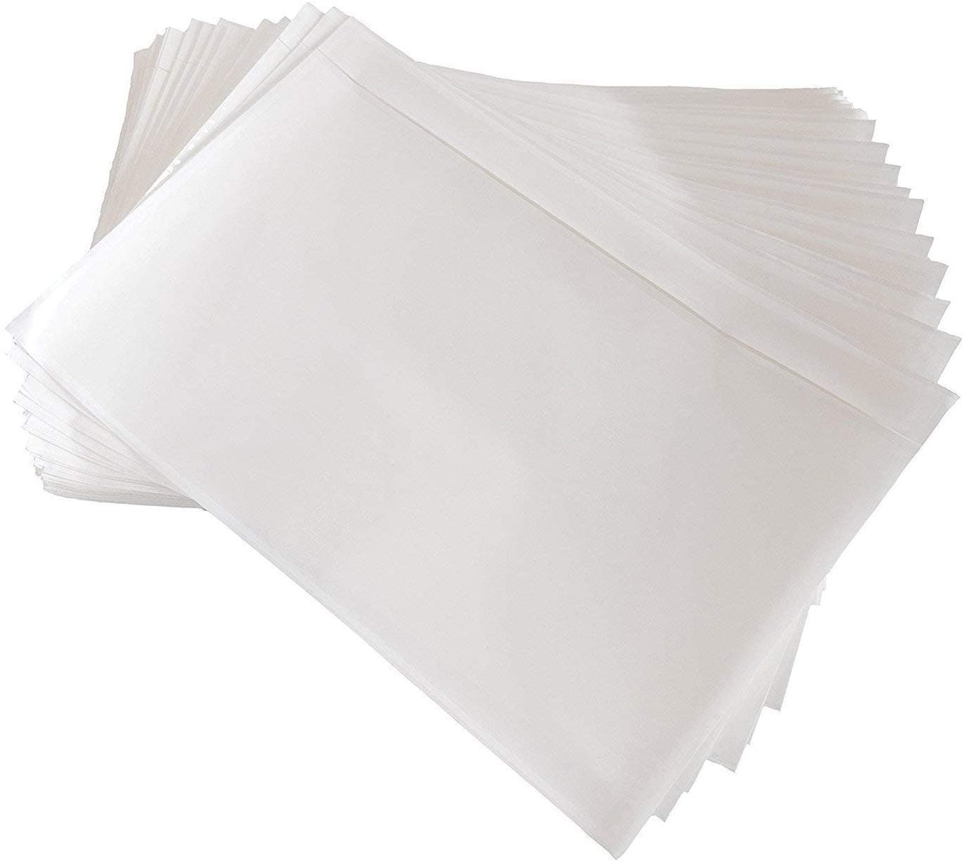 7.5" x 5.5" Clear Self-Adhesive Top Loading Packing List/Shipping Label Envelopes Pouches (1000 Pack)