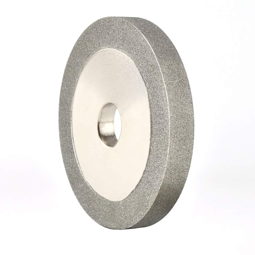 Flat Diamond Grinding Wheel 3-1/16" x 1/2" x 3/8" Grit #150 Parallel Cutter Wheel for Hard Alloy, Tungsten Steel， Ceramic, Gem, Glass - 1Pack