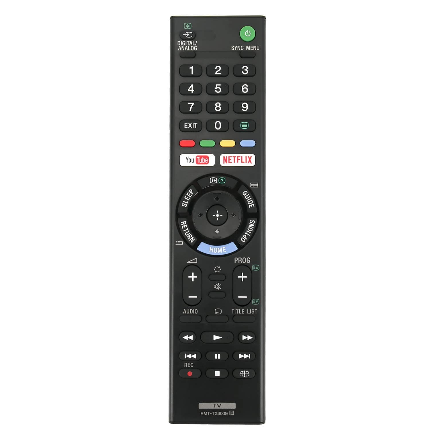 New RMT-TX300E Replace Remote Control for Sony Bravia TV KD-65X7000F KD-55X7077F KD-55X7000F KD-49X7077F KD-49X7000F KD-43X7000F KD-70X6700E KD-60X6700E KDL-50W660F KDL-43W660F KDL-49W750E