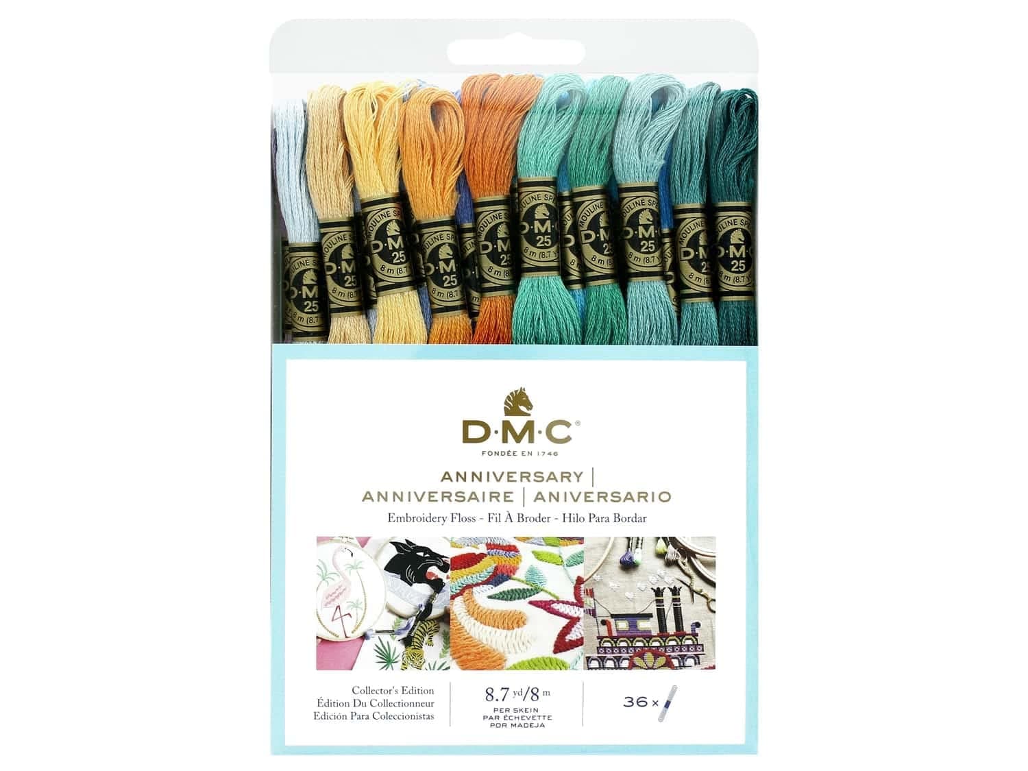 DMC Embroidery Floss Anniversary Collection Pack - 8.7 Yards - 36 Skein