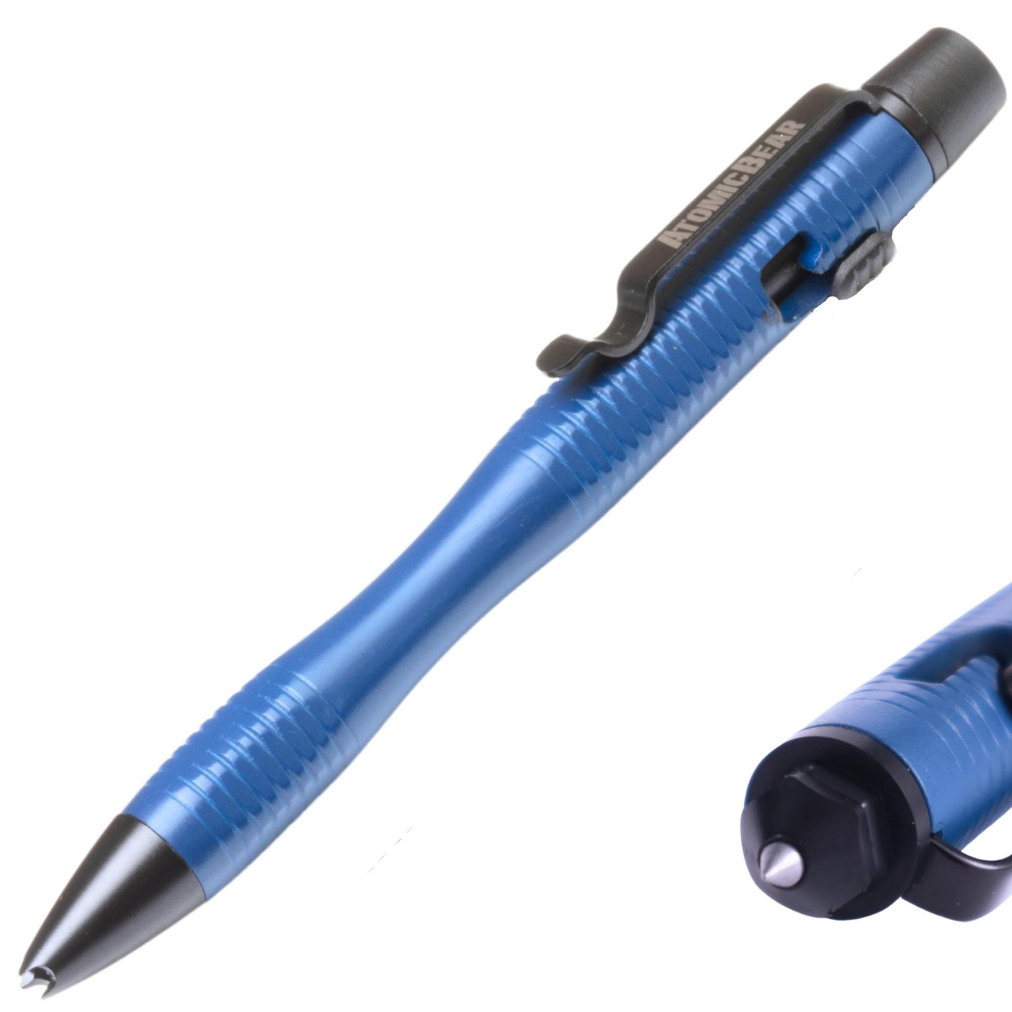 Stealth Pen Pro Tactical Pen for Self Defense - Enhanced Writing Survival Pen with Glass Breaker to Escape & Defend - Bonus Training to Protecting Yourself - Great Gift for Men - Navy