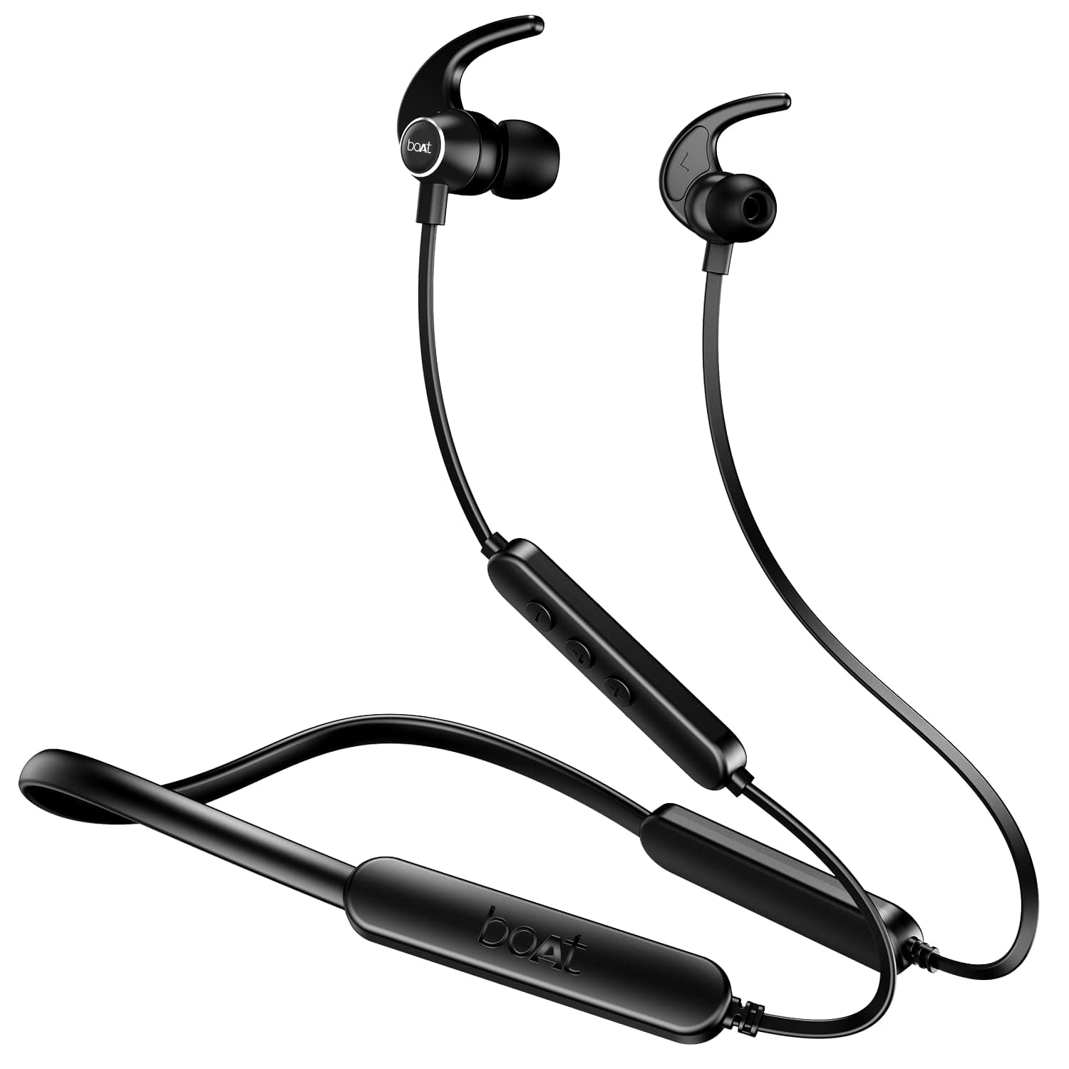 boAt Rockerz 255 Pro+ Bluetooth Wireless in Ear Earphones with Upto 60 Hours Playback, ASAP Charge, IPX7, Dual Pairing and Bluetooth v5.2(Active Black)
