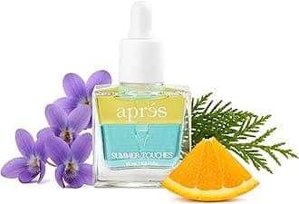 Apres Light & Shadow Cuticle Serum, Nourishing Blend of Almond and Jojoba Oil, Vitamin B and Turmeric, Cuticle Repair Oil 15 mL (15 ml, Summer Touches (Orange, Violet, and Cedar))