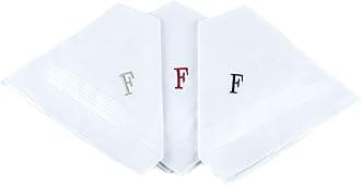 - Initial Handkerchief for Men, Monogrammed Boxed 3 Piece Set,100% Cotton