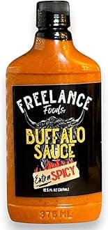 Extra Spicy Buffalo Sauce with Ghost Chili, 12 oz – Bold Heat, Buttery Textur...