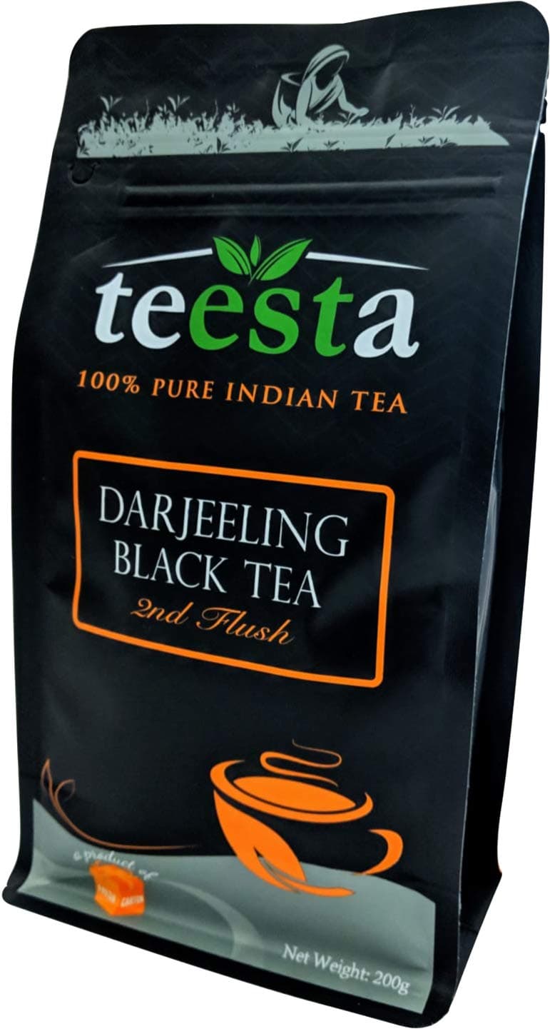 Darjeeling Second Flush Black Tea | 7.06oz / 200gm | Black Tea loose leaf from Single Estate | High Energy Teas & Strong Muscatel