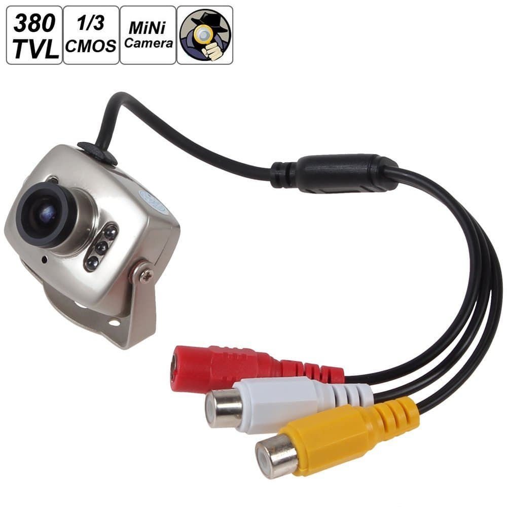 Mini Camera - BANGWEIER 1/3 Inch CMOS Mini Wired CCTV Security Color Night Vision Infrared Video Camcorder