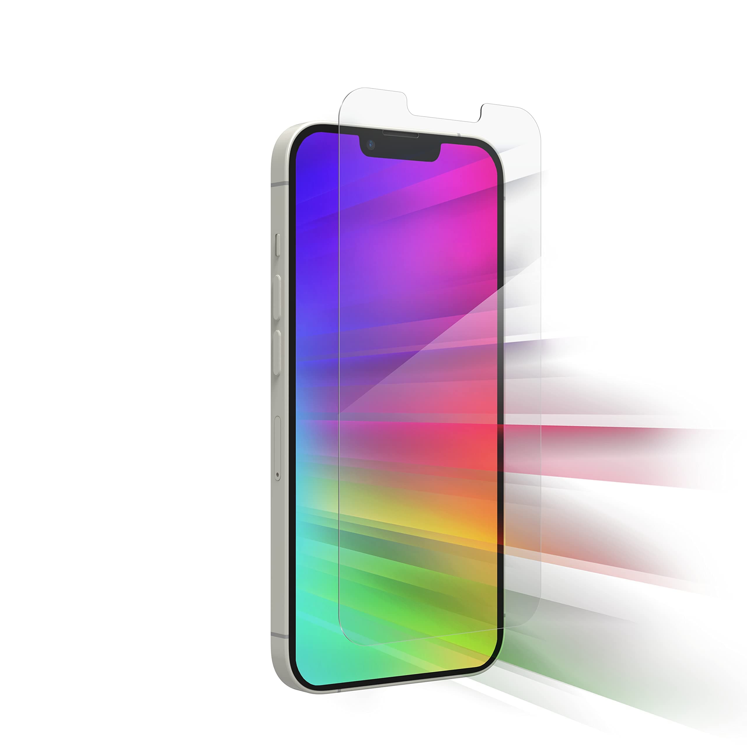 Glass Elite VisionGuard Screen Protector for Apple iPhone 17e/ 16e/ 14/13/ 13 Pro - 5X Stronger, Blue-Light Protection, Anti-Fingerprint Technology, InvisibleShield, Easy to Install