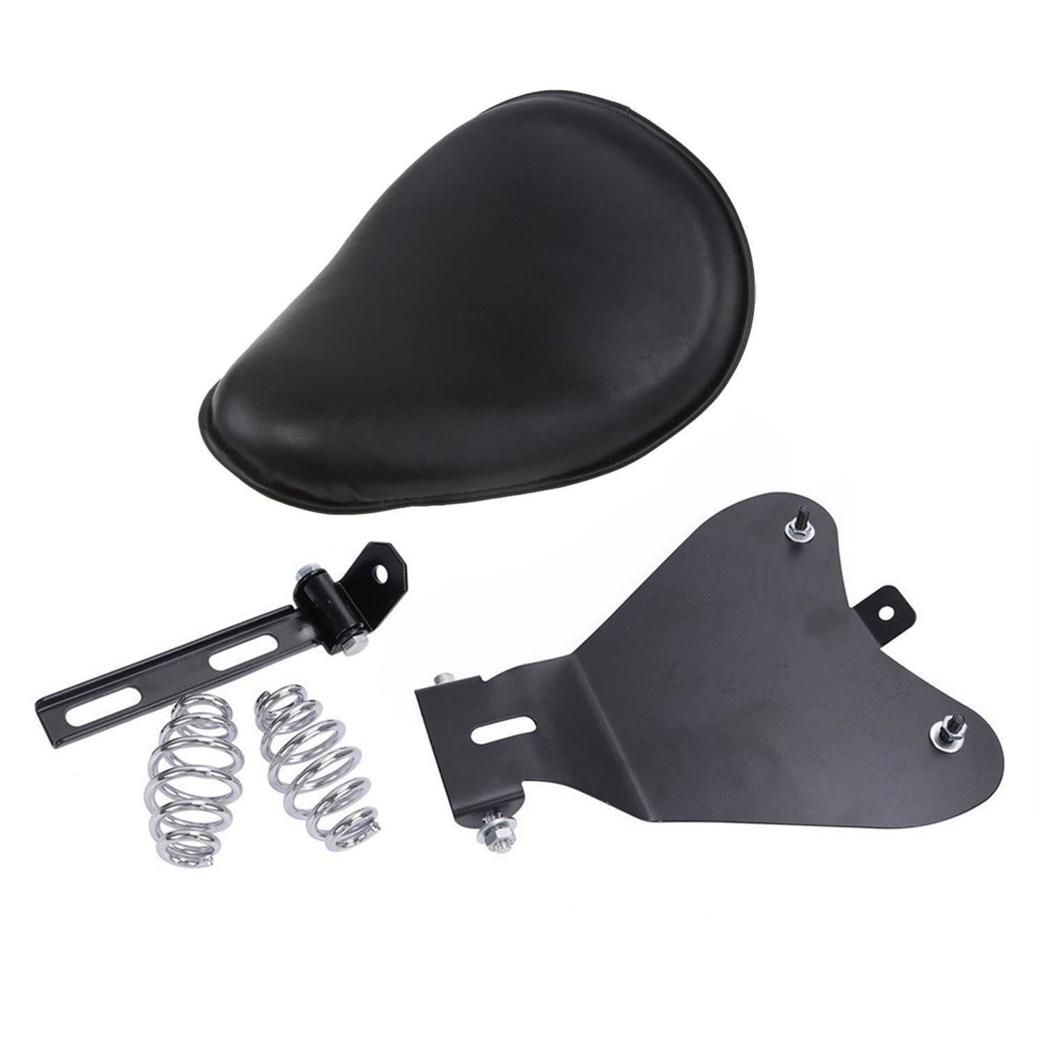 Black solo Seat Bracket Spring Base Mount Kit Barrel Spring For Sportster Chopper Bobber Custom Dyna