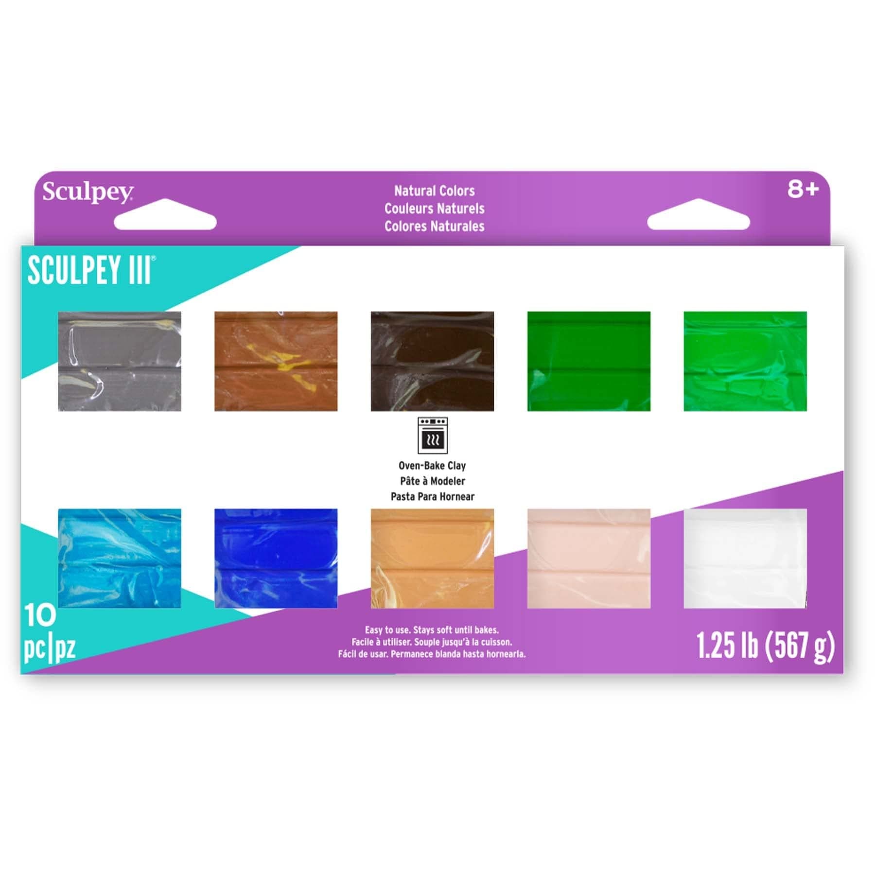 Sculpey III Set, 10-Colors, 1oz., Multi-Pak Intermediate