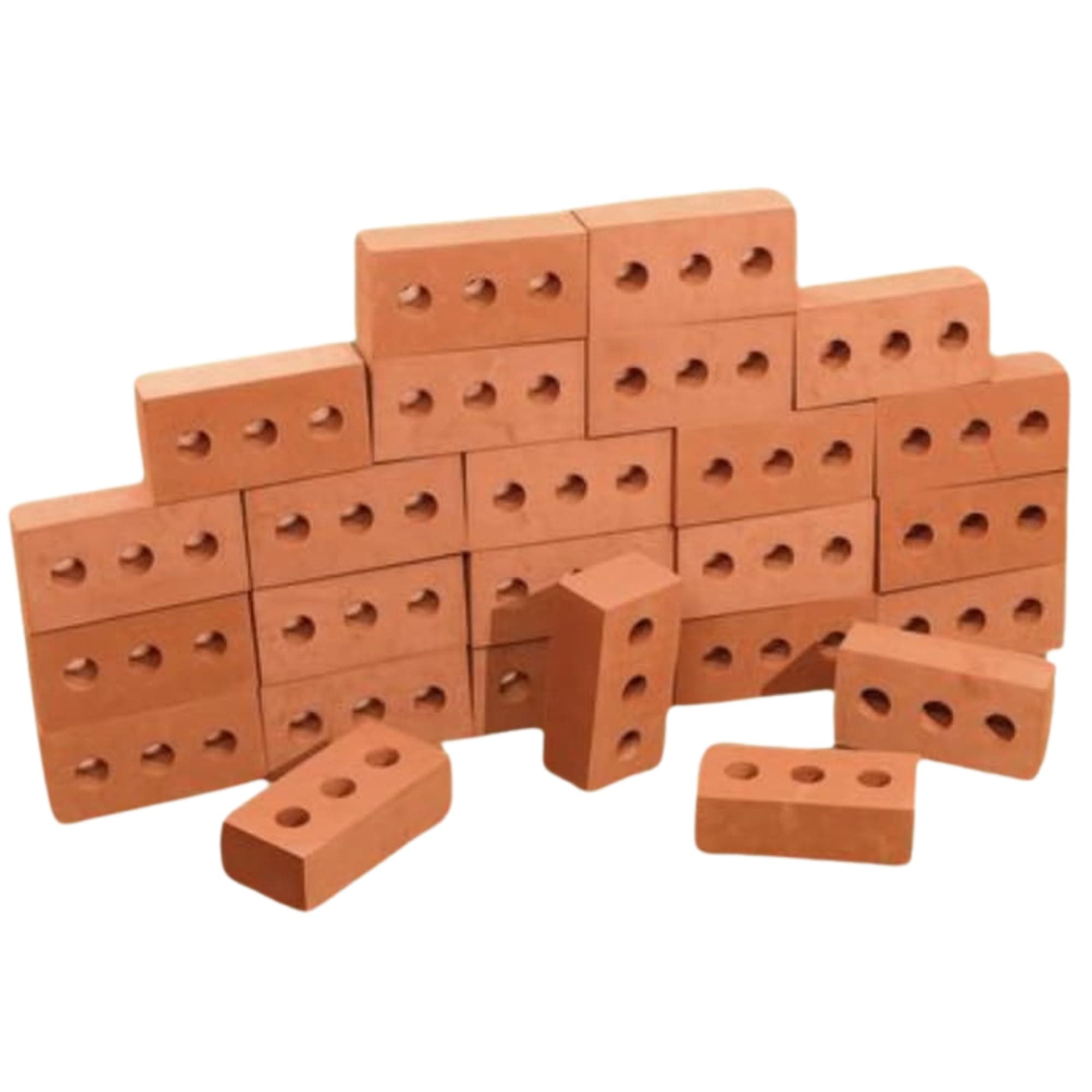 Playlearn Life Size Foam Construction Building Blocks/Bricks Toy Role Play Realistic (Pack of 50)