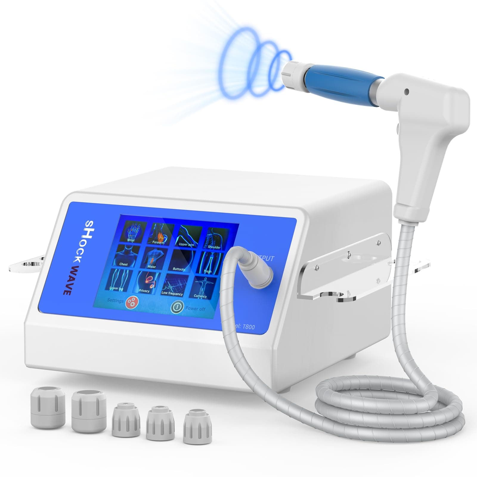 Shockwave Therapy Machine Professional ESWT,Efficient Pain Relief for Joint and Muscle,Shockwave Therapy for Back and Shoulder,Effective for Golfer's Elbow,Rotator Cuff Pain