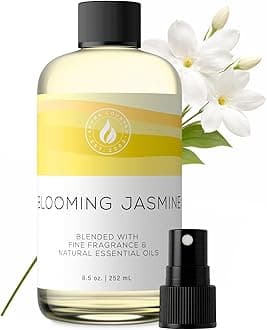 Aroma Country Chameli Blossom Diffuser Oil - Luxury Essential Oils for Diffuser Refill & Air Freshener Room Spray - Long-Lasting & Natural Home Fragrance, Jasmine Scented Oil (8.5 Fl. oz)