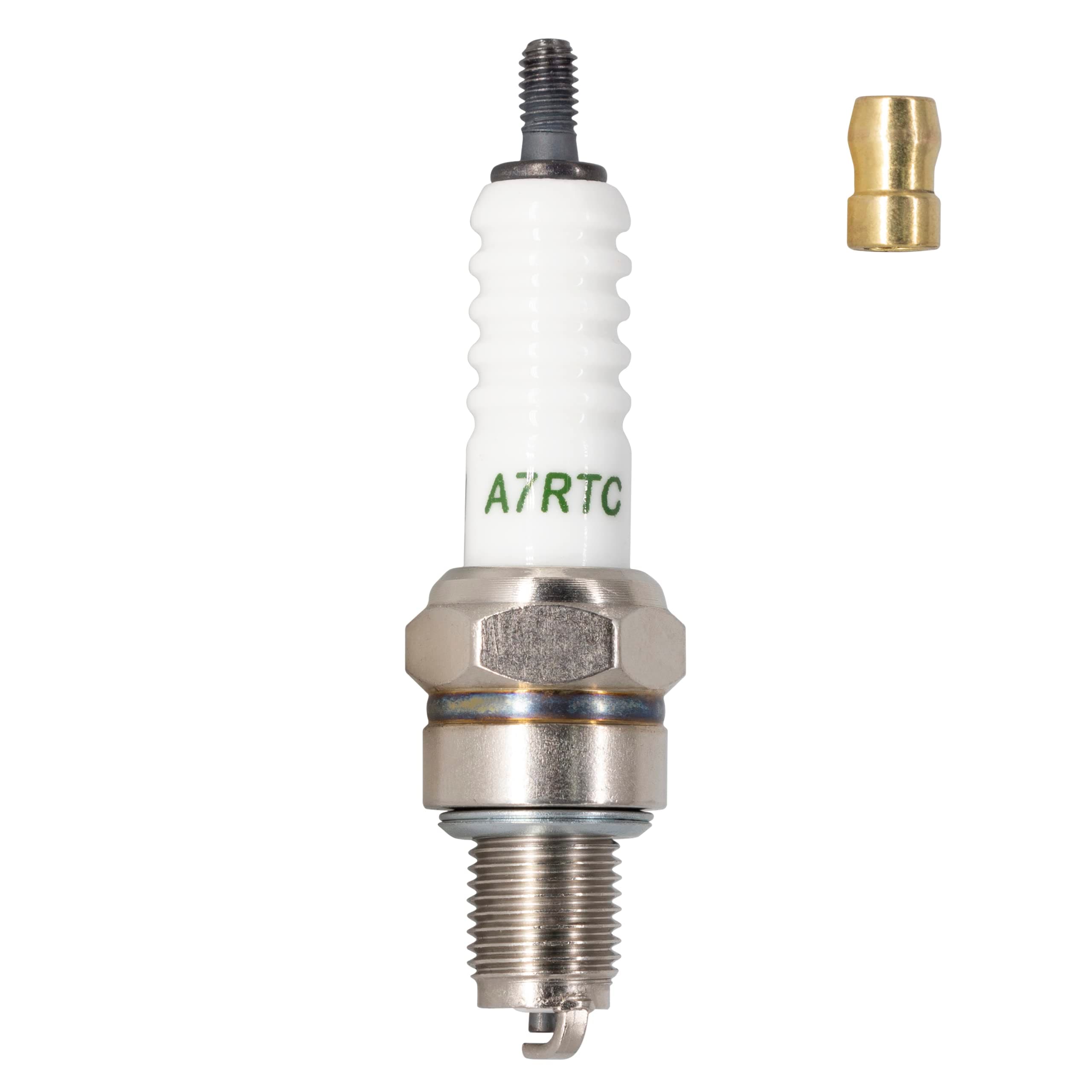 A7RTC Screw Terminal Spark Plug Replacement for NGK CR7HSA, Denso 4008/U22FSR-U 5383/IUF22, Bosch UR3AS, Champion Z9Y Copper Plus 808, OEM