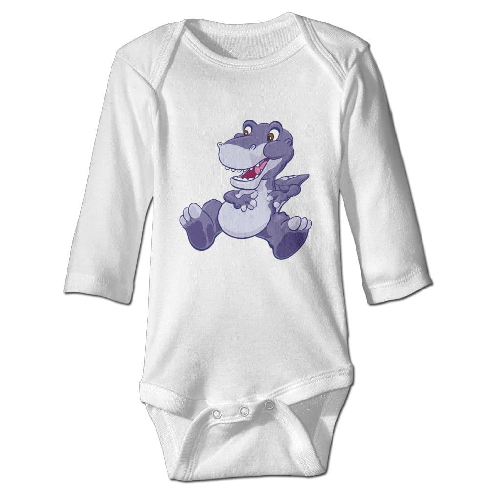 Banana Nawan The Land Before Time Pattern Funny Bodysuits Funny Natural Organic Baby Onesie Unisex Boys Girls White Apparel