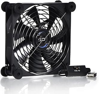 Quiet 140mm USB 5V Portable Cooling Fan for Flat Panel TV Receiver Router DVR PlayStation Xbox Computer Cabinet Cooler