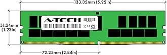A-Tech 64GB Kit (2x32GB) DDR4 2133MHz PC4-17000 ECC RDIMM 2Rx4 Dual Rank 1.2V ECC Registered DIMM 288-Pin Server & Workstation RAM Memory Upgrade Modules (A-Tech Enterprise Series)