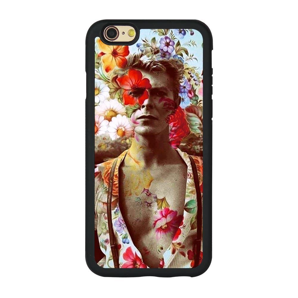 David Bowie British Rock Star TPU Case for iPhone 6/6s 4.7inch Flowery