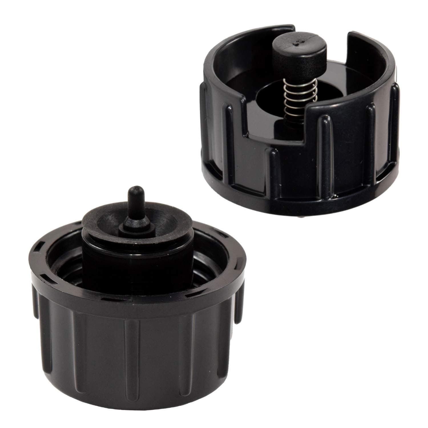 HQRP 2-Pack Bottle Valve Cap Compatible with Bemis Essick Air AirCare 4D6-800, 4D7-300, 4D7-800, 4DTS 300, 4DTS 400, 4DTS 900 Console Humidifiers, Part 1980 1B5060000 Replacement